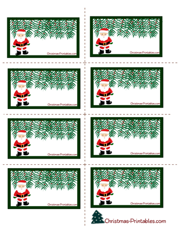 Cute Santa Christmas Labels