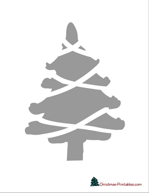 free printable christmas tree stencil