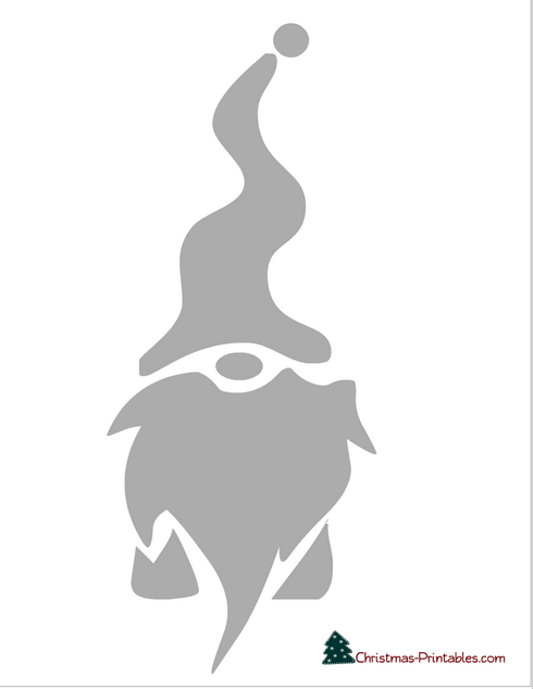 Printable Gnome Stencil