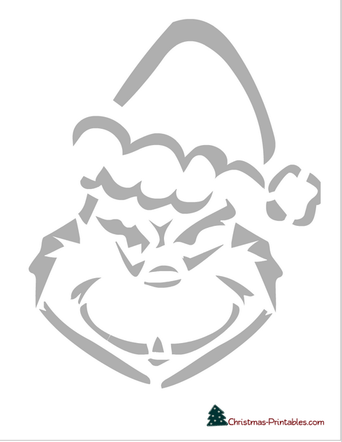 Free Printable Grinch Stencil