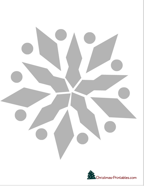 Big Snowflake Stencil