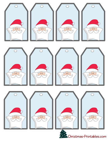 Santa Gift Tags Free Printable