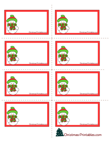 Cute Free Printable Christmas Labels